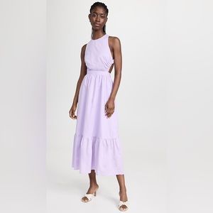 ELASTIC DETAIL SLEEVELESS DRESS